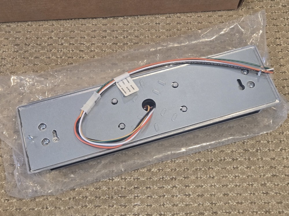 Isolite AX1-WB LED Exit Sign Red Letters /Brushed Aluminum - Surface Wall Mount