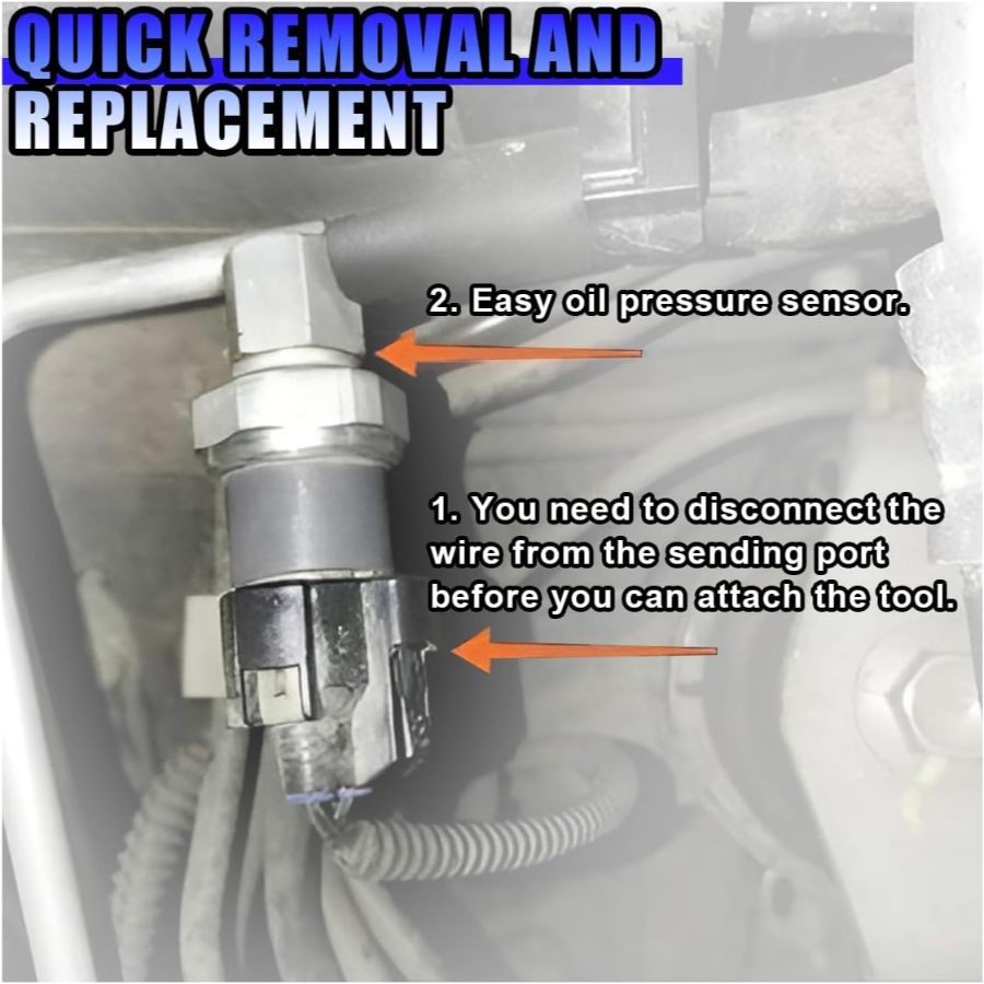 Oil Pressure Sensor Socket, 1 1/16 Oil Pressure Switch Socket, Oils-White