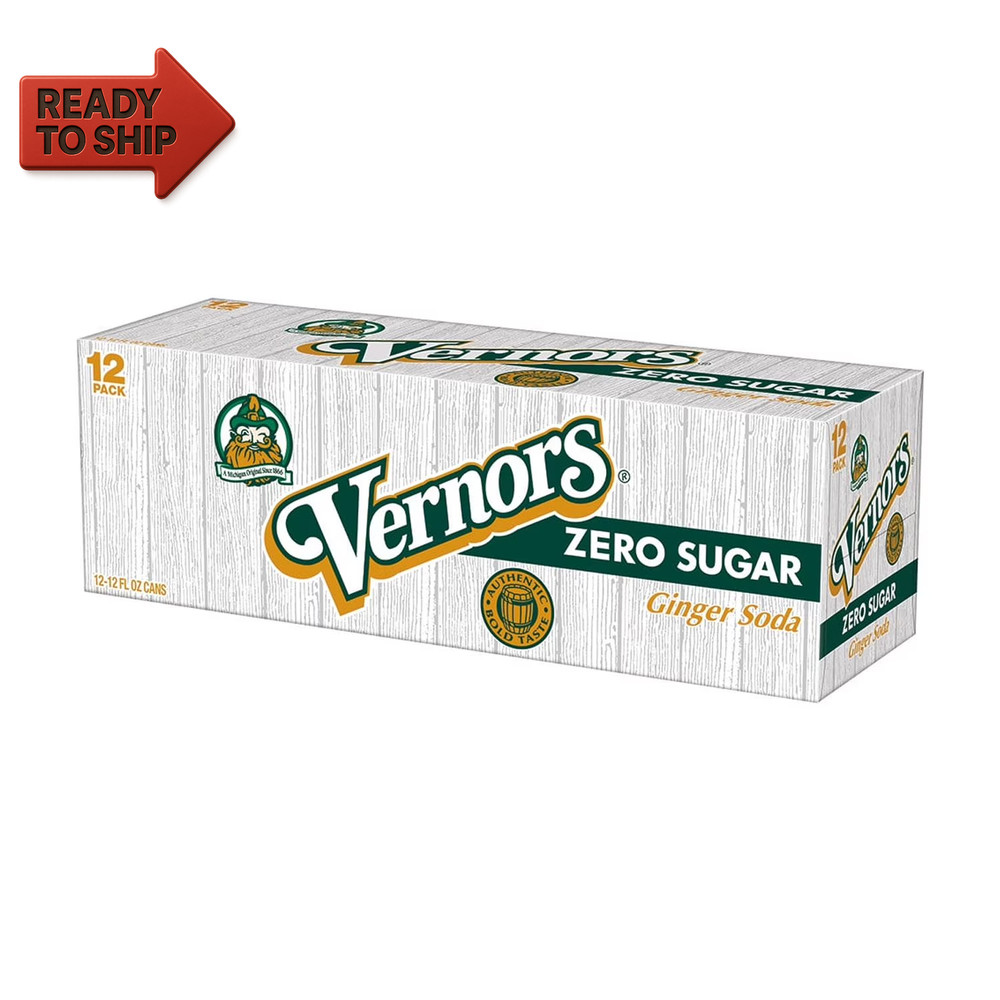 Zero Sugar Ginger Ale Soda Pop, 12 Fl Oz, 12 Pack Cans