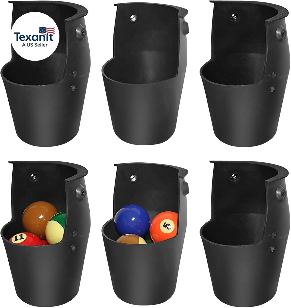 Pool Table Pockets Replacement Pockets for Billiard Table Set of 6