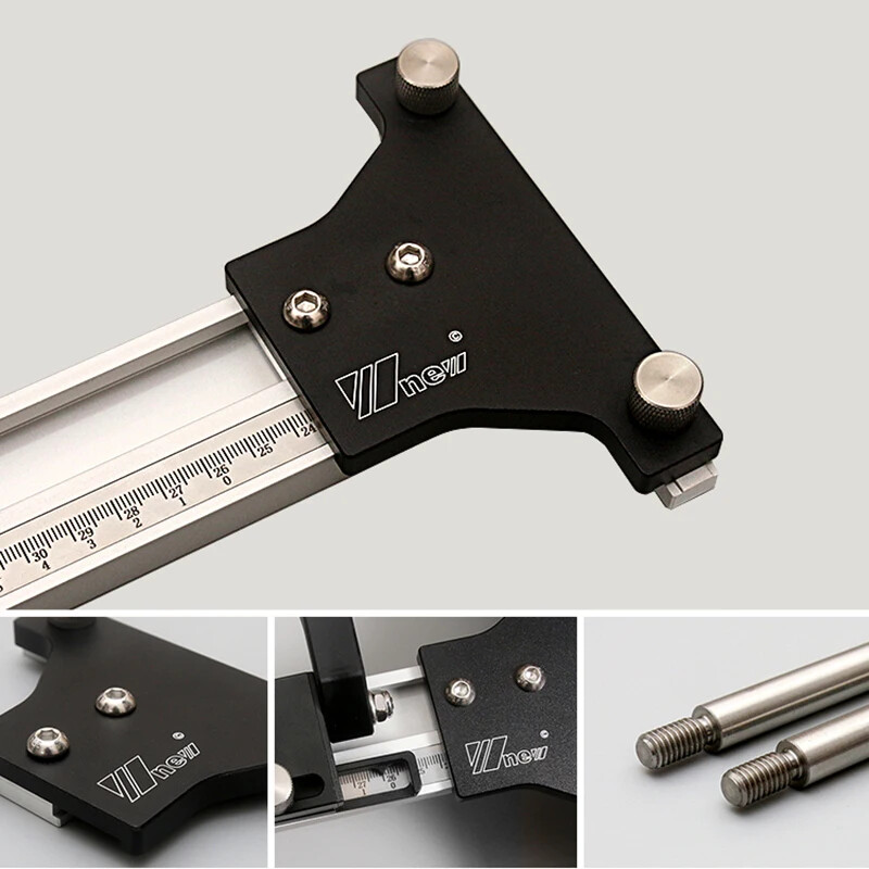 Parallel Rail Guide System Aluminum Circular Saw Track Set Fixed Bracket Tool