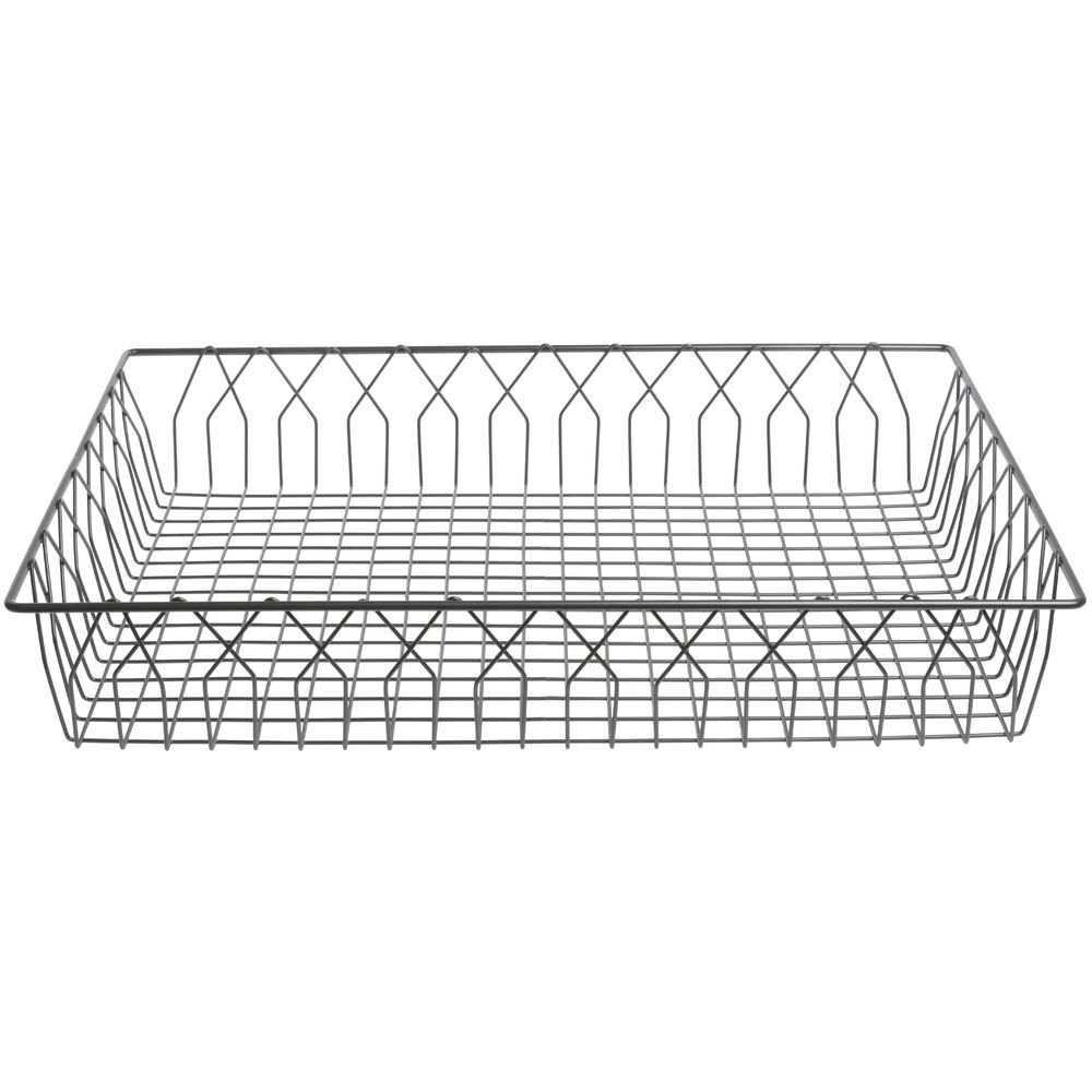 HUBERT® Wire Display Basket Pastry Tray Bakery Basket Rectangular Nickel