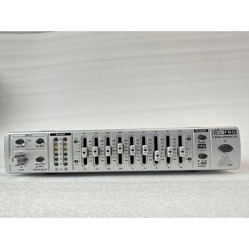 FBQ800 Ultra-compact 9-Band Graphic EQ Equalizer Feedback Suppressor