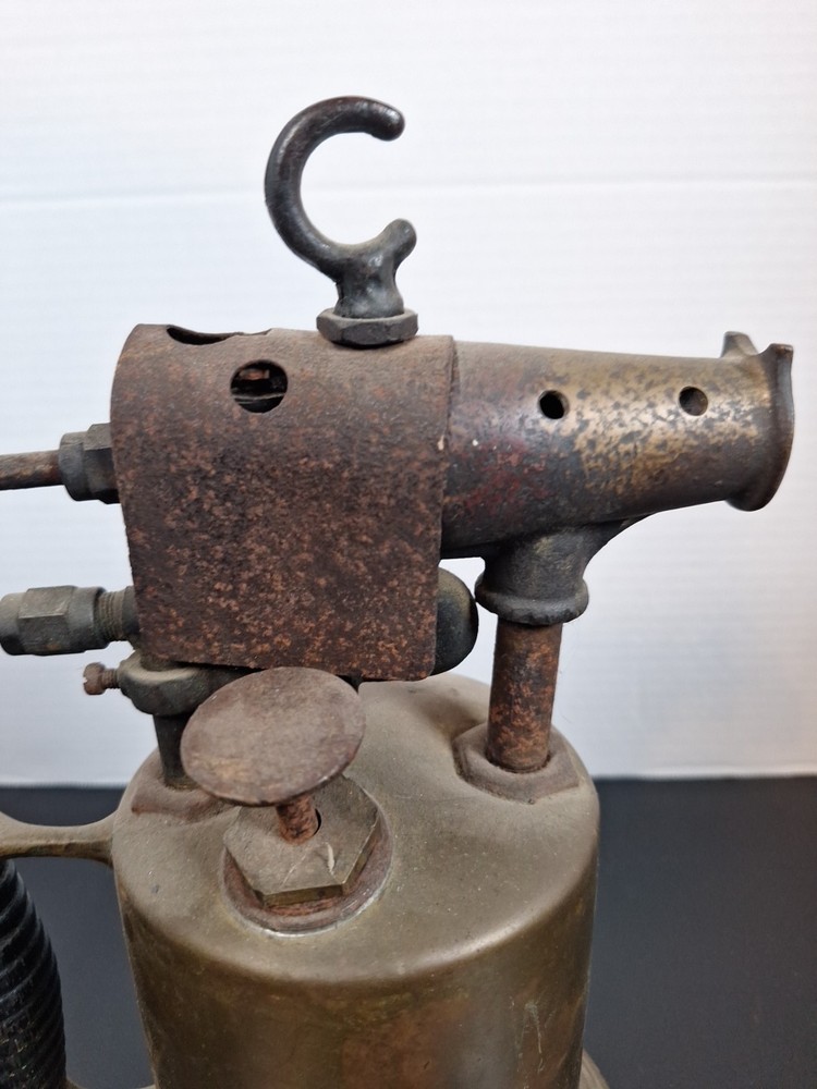 Vtg Antique Brass Blowtorch
