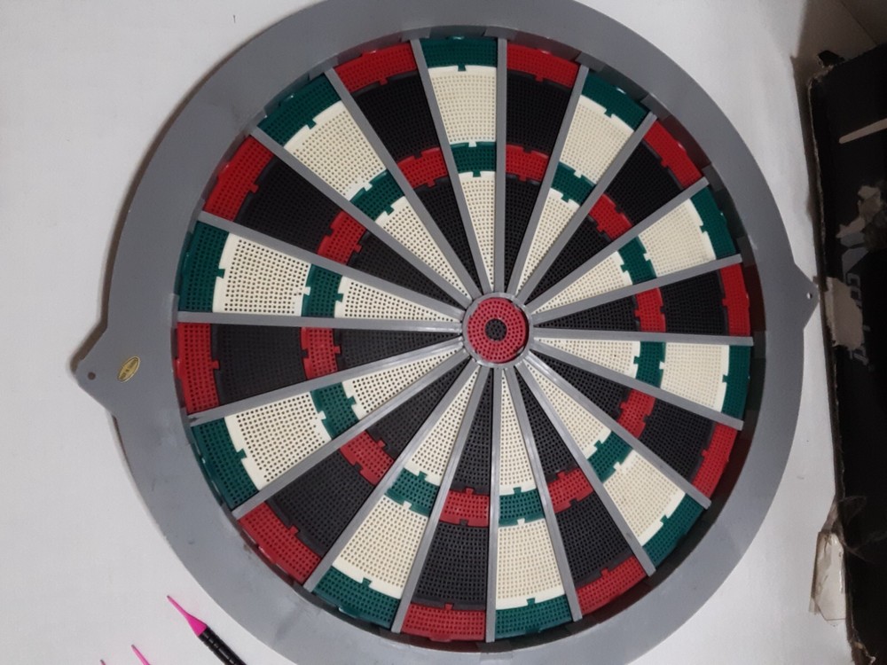 Vintage Soft Tip Dart Board with Darts, Never Use