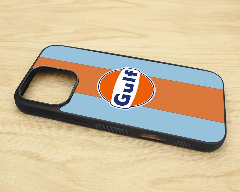 Gulf Retro Logo iPhone 2D Rubber Case