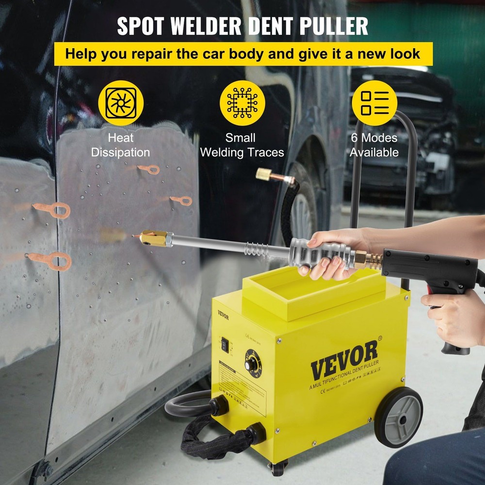 Sturdy Dent Puller 4.5KVA 2 Welding Guns 6 Modes Copper Transformer Core
