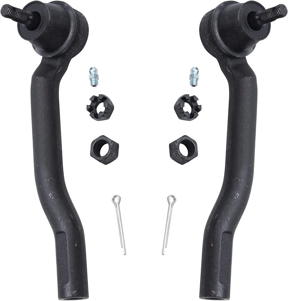 Front Inner Outer Tie Rods w/Boots for 2007 2008 2009 - 2012 Nissan Cube Versa