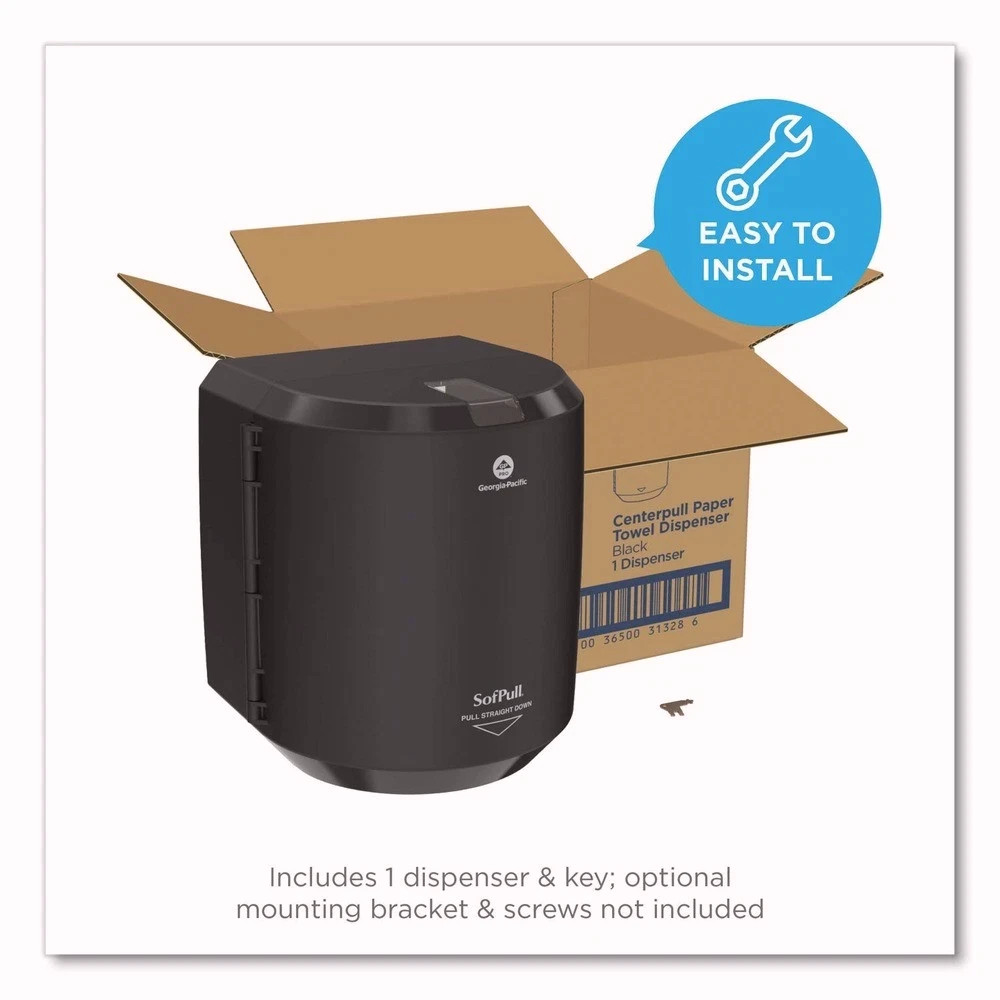 Georgia Pacific Professional 58204B SofPull Hand Towel Dispenser - Black New