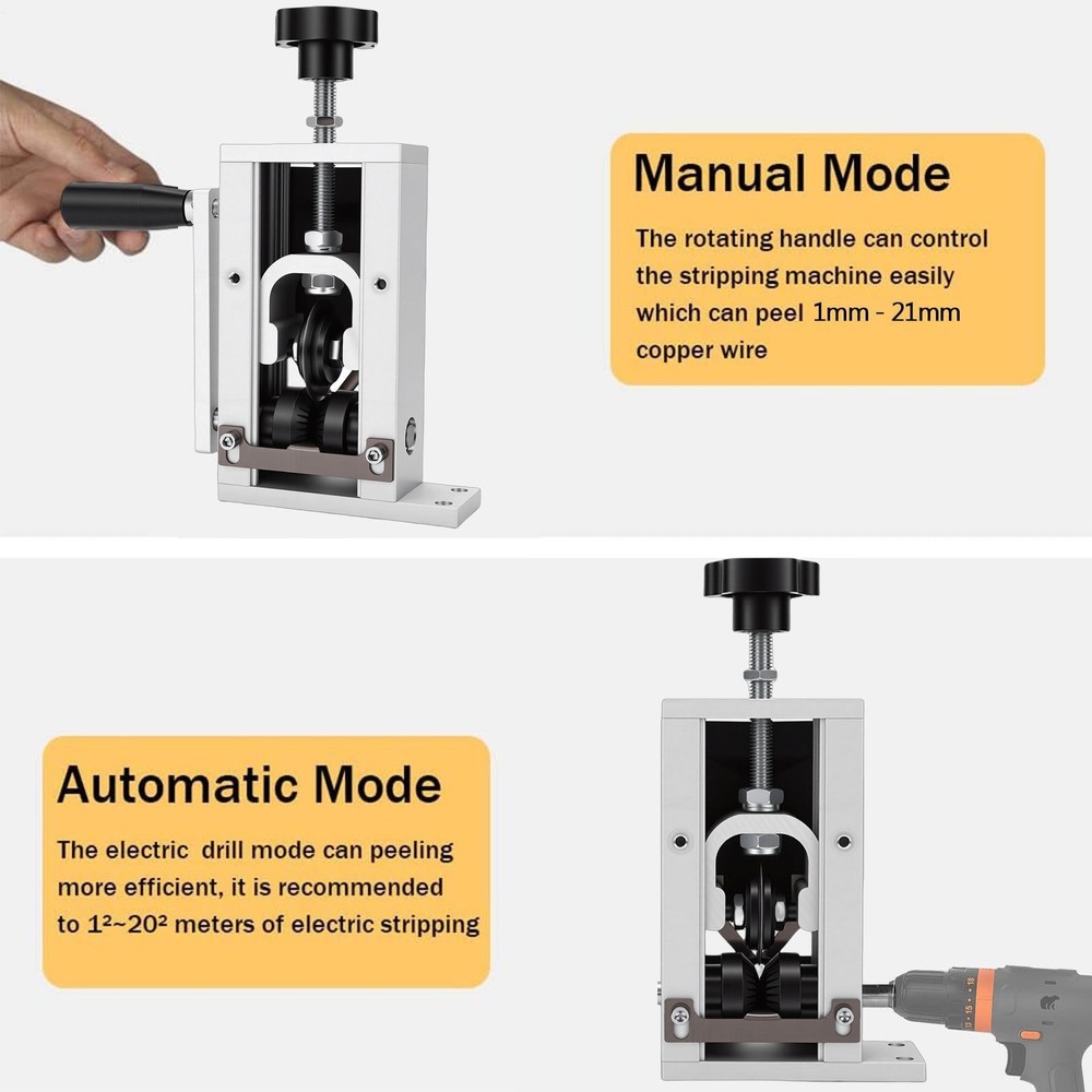 2-Adjustable Hand Wire Stripper For Efficient Wire Stripping