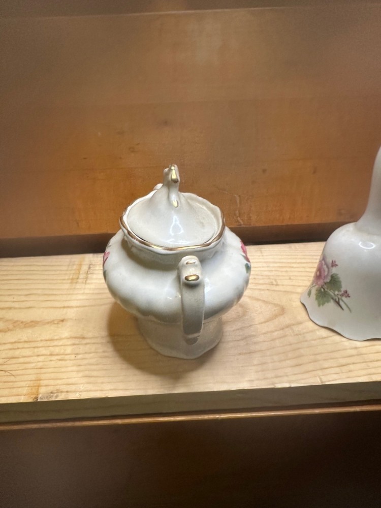 Vintage Sugar Bowl and Servant Bell