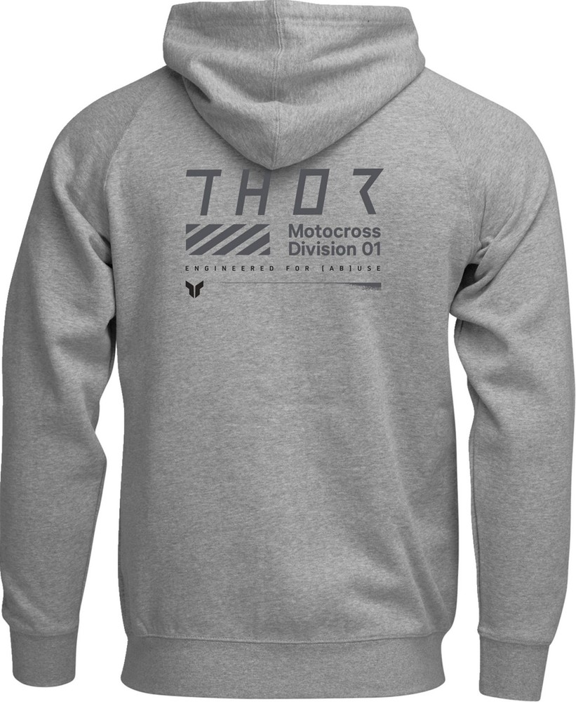 Thor Stamp Mens Pullover Hoody Heather Gray