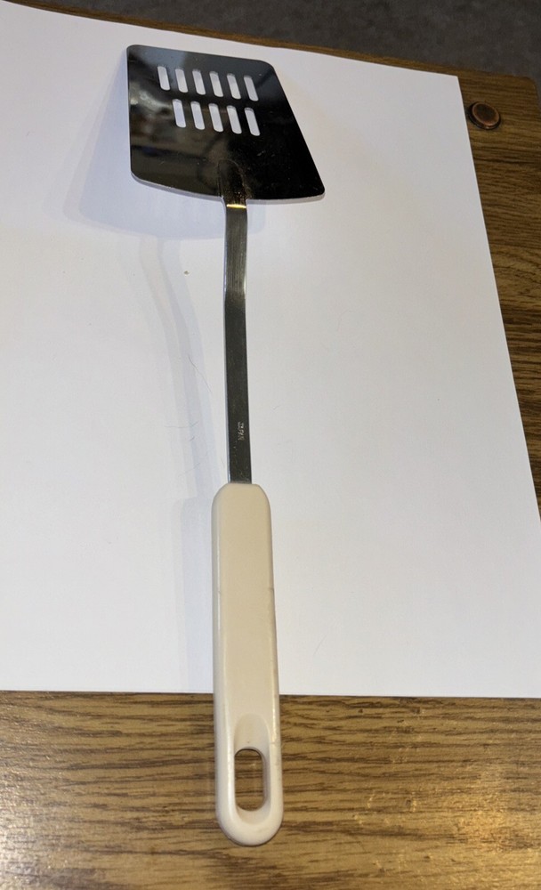 Unbranded Slotted Spatula , with Plastic Wheat PatternHandle 13" Made in Japan