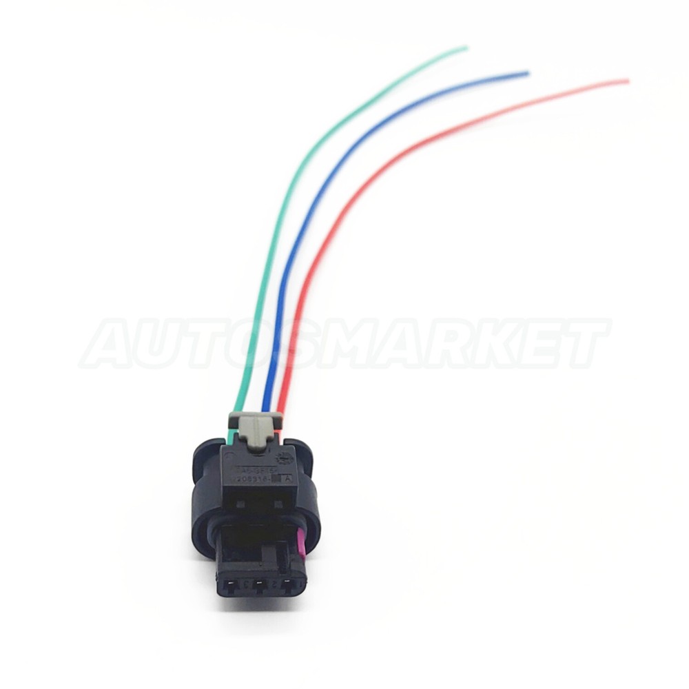 NMCON-03P Assembled For Harley Davidson 69201406 OEM 3 Wire Flat Connector Plug