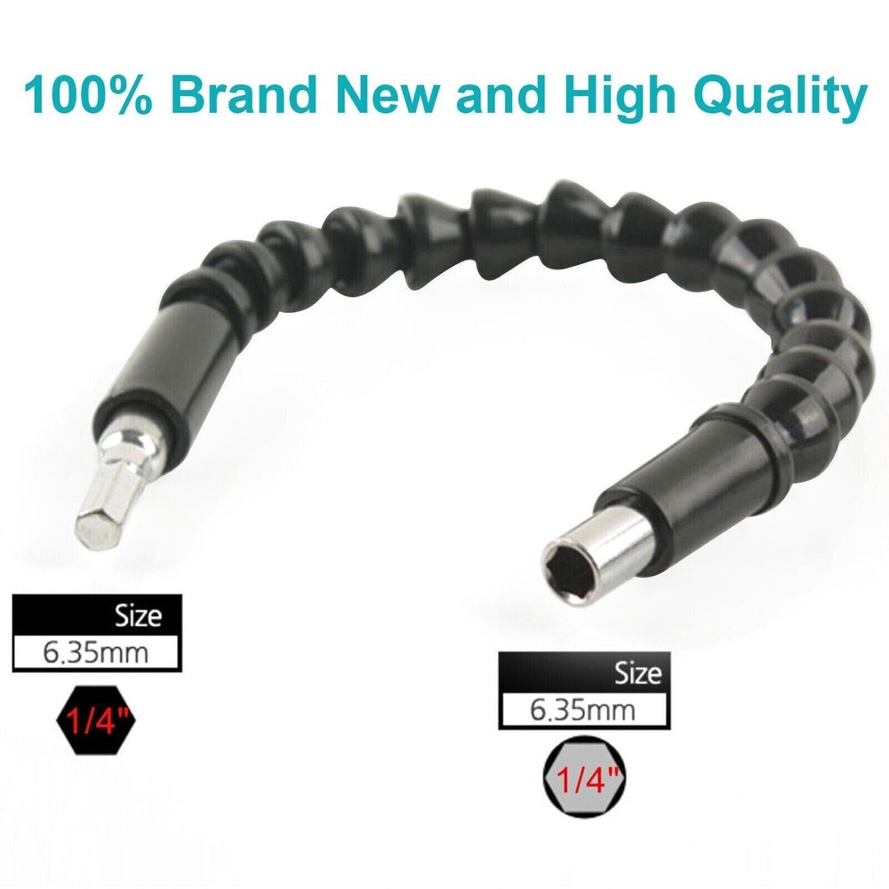 1/4" Hex Flexible Shaft Extension Screwdriver Drill Bit Holder Attachment Tool