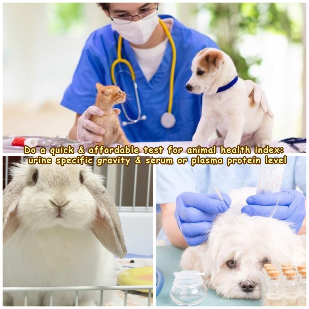 3-in-1 Animal Clinical Refractometer, Measuring Animal's Health Index of Urin...