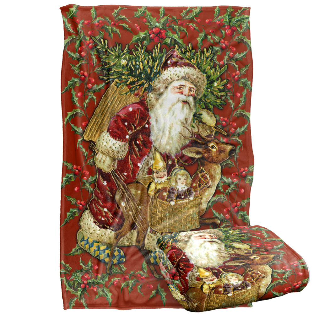 Classic Santa Silky Touch Super Soft Throw Blanket