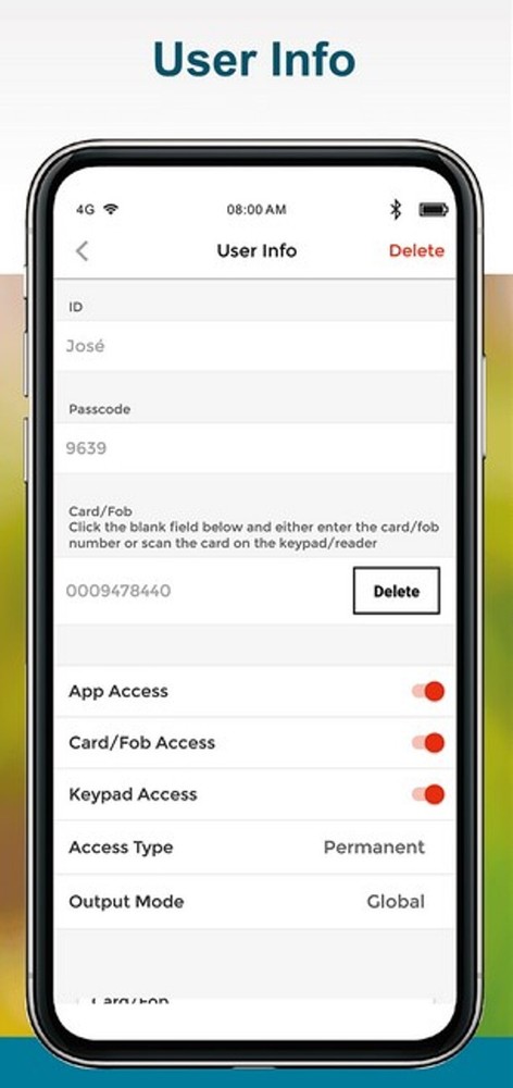 Seco-Larm PR-B1124-PQ ENFORCER Bluetooth Access Controller Proximity Card Reader