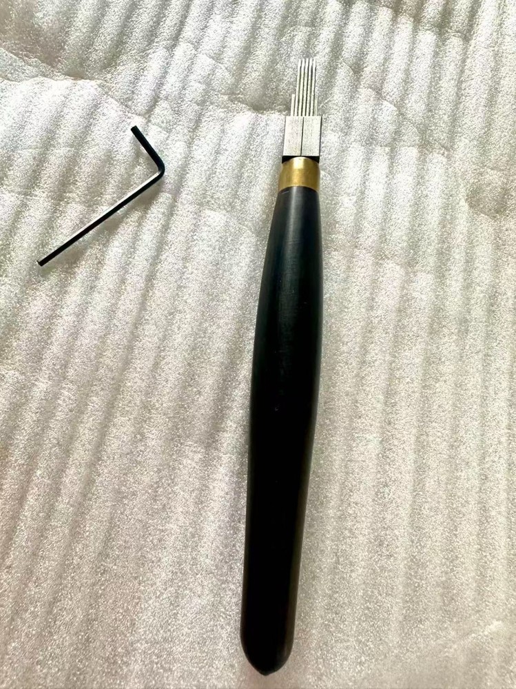 Printmaking Woodcut Carving Push Rows Line Cutter Chisel Tool 5 line U shape