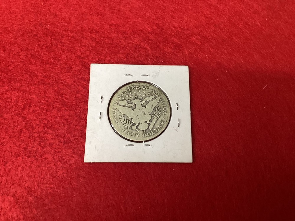 SILVER - 1908 S BARBER SILVER HALF DOLLAR