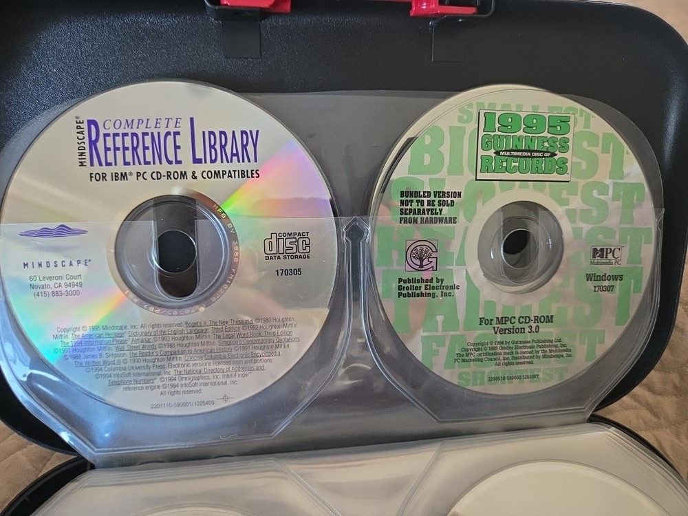 CD Box Holder By ALPHA W/ MISC CDs