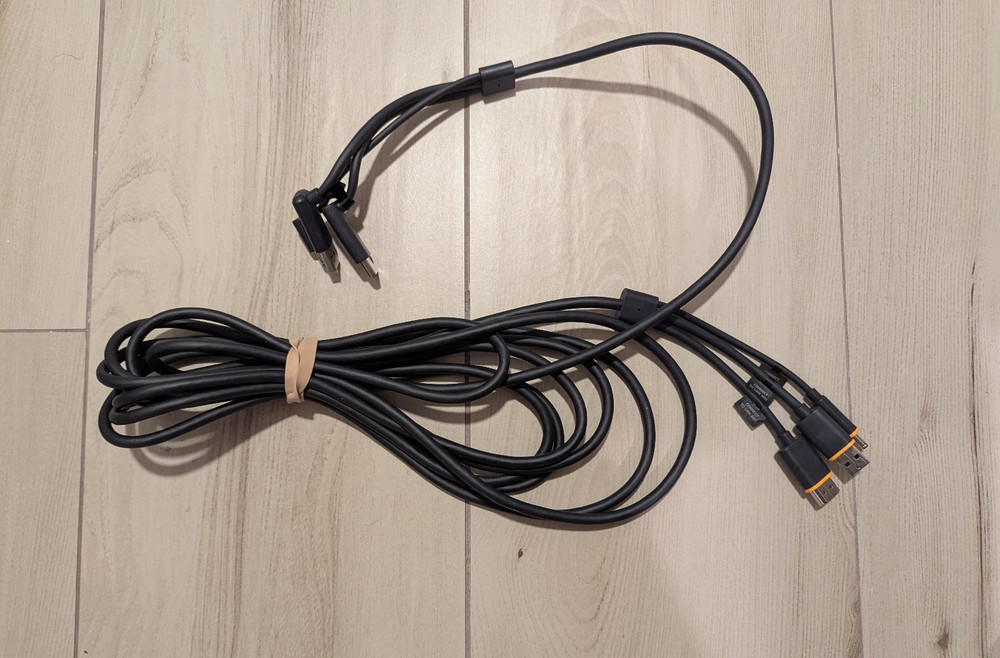 OEM HTC Vive VR Headset 3-in-1 Replacement Cable 5 meter Only