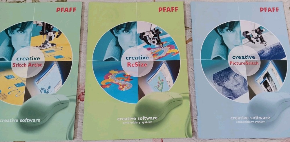 Pfaff PC CREATIVE SUITE Software W/DONGLE HTF 4 WINDOWS Gently Used Orig $2000.