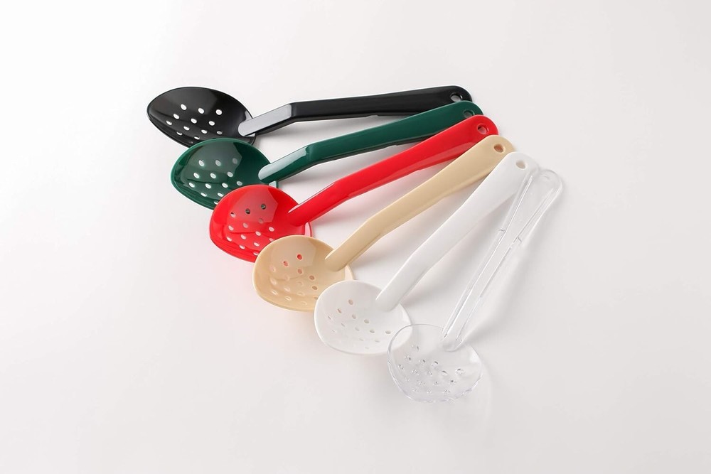 Thunder Group PLSS213RD 13" Red Polycarbonate Perforated Serving Spoon