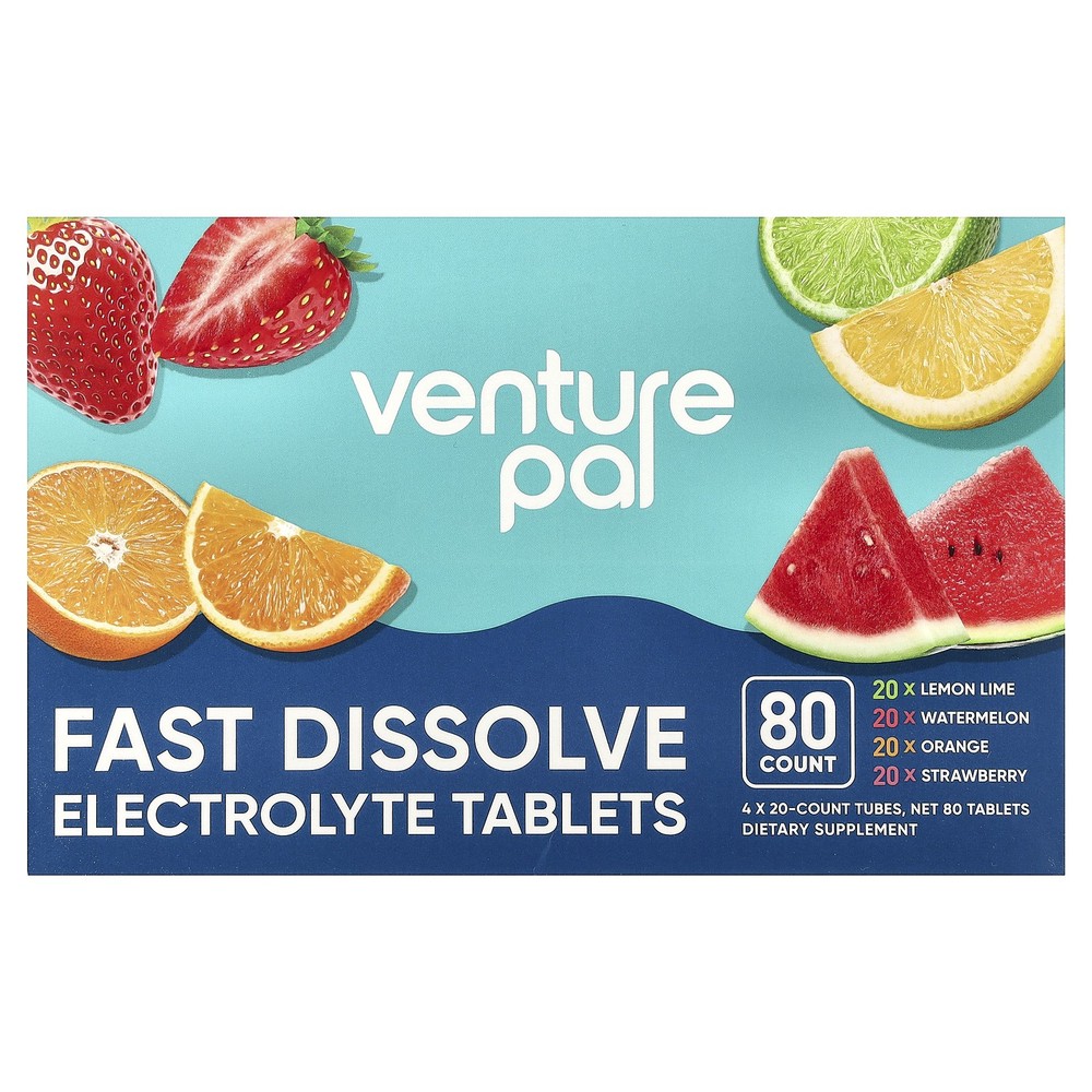 Fast Dissolve Electrolyte Tablets, Variety Pack, 80 Tablets