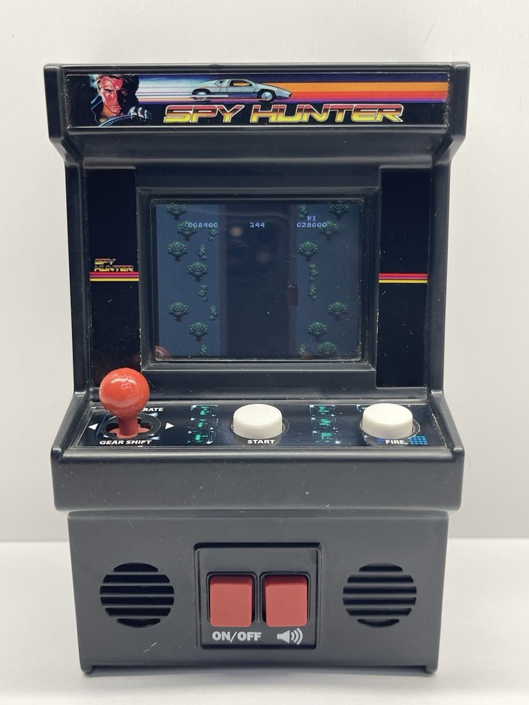 Spy Hunter Retro Mini Arcade Game by Basic Fun Inc #09640 Tested Working