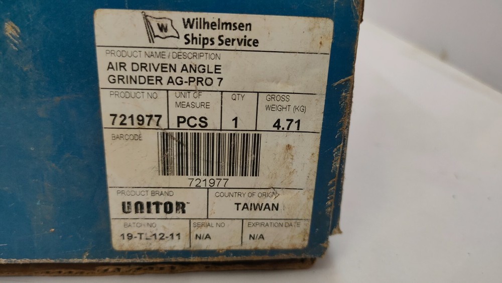 Unitor AG-PRO 7 Angle Grinder 721977
