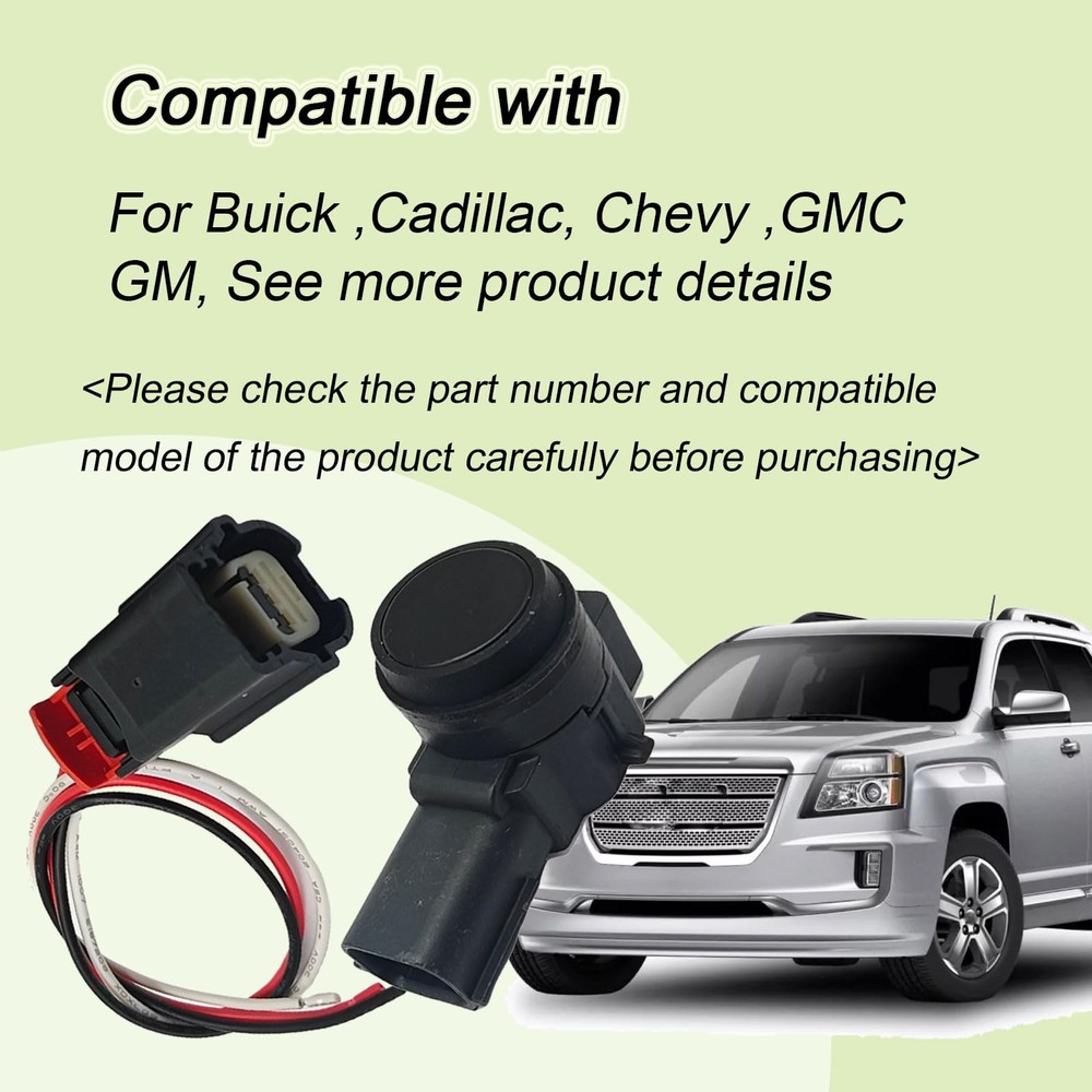 PDC Parking Sensor And Connector Plug Short Tail Kit Compatible with Buick...