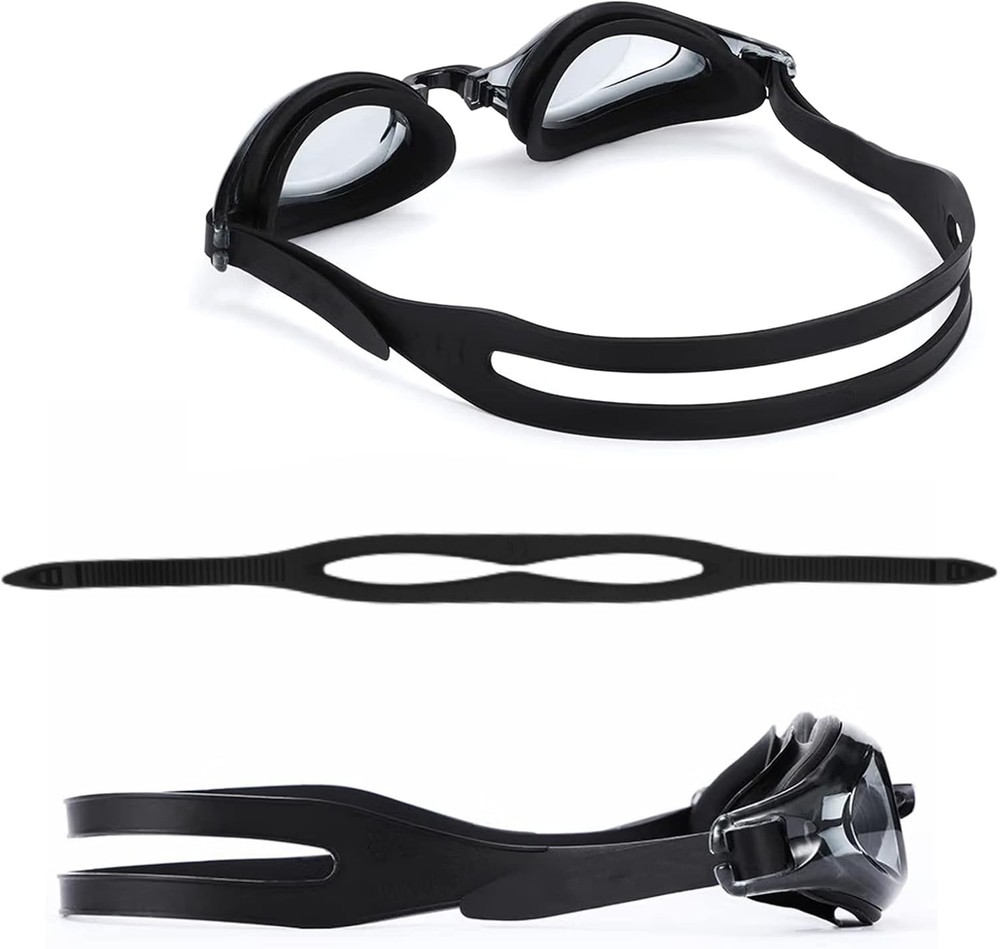 2 Pack Silicone Swimming Goggles Strap, Dive Eyewear Strap Replacement, Swim...