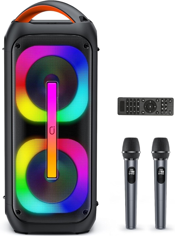Karaoke Machine Bluetooth Speaker 2 Mic Party System