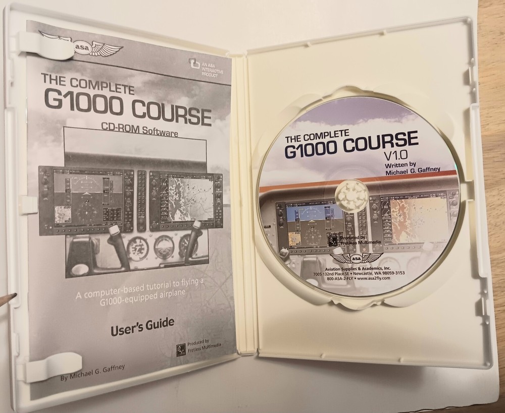 The Complete G1000 Course CD-ROM Software 2007 Tutorial Flying G1000 Airplane