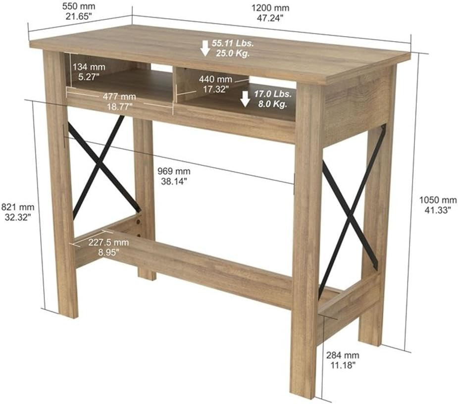 Amaretto Pub/Home Office Table - Stylish & Functional Work Space Solution