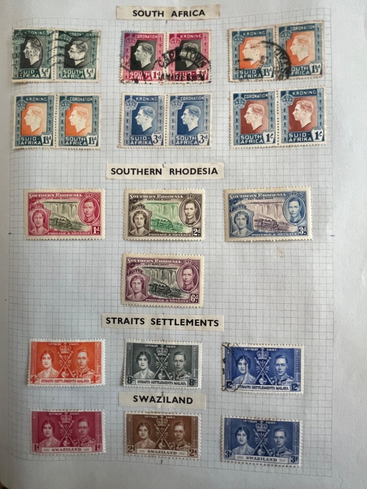 George VI 1937 Commonwealth Coronation Issues 45+ Countries & Territories