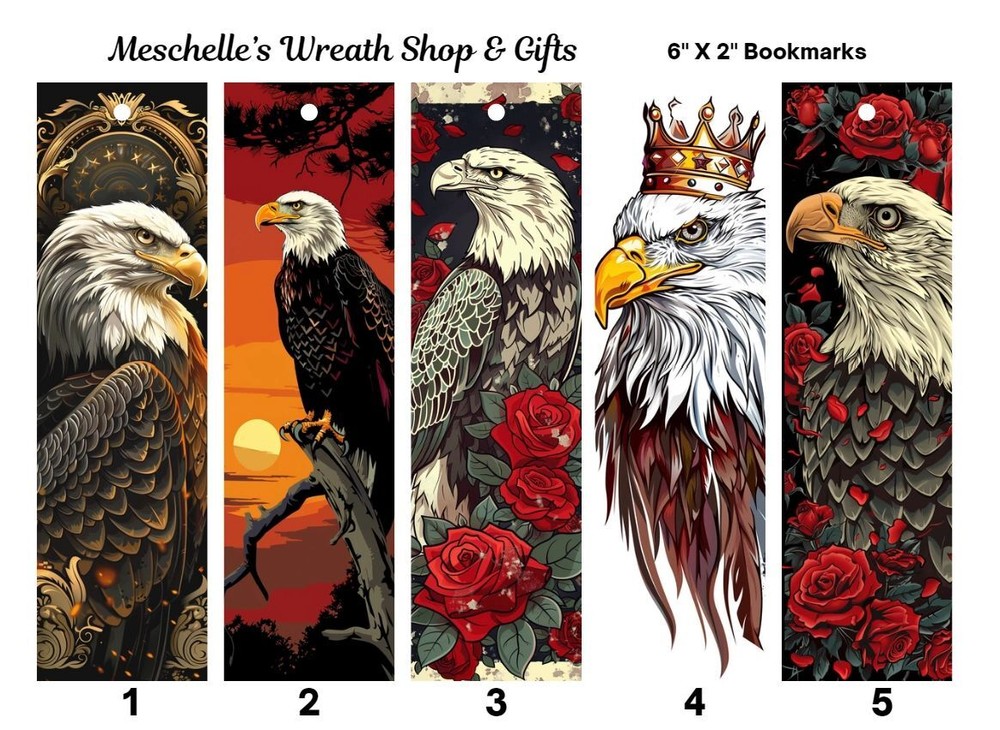 Eagle Big Bird Themed Bookmarks 6