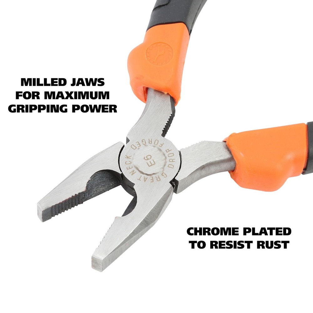 GreatNeck E6C 6 Inch Linesman Pliers