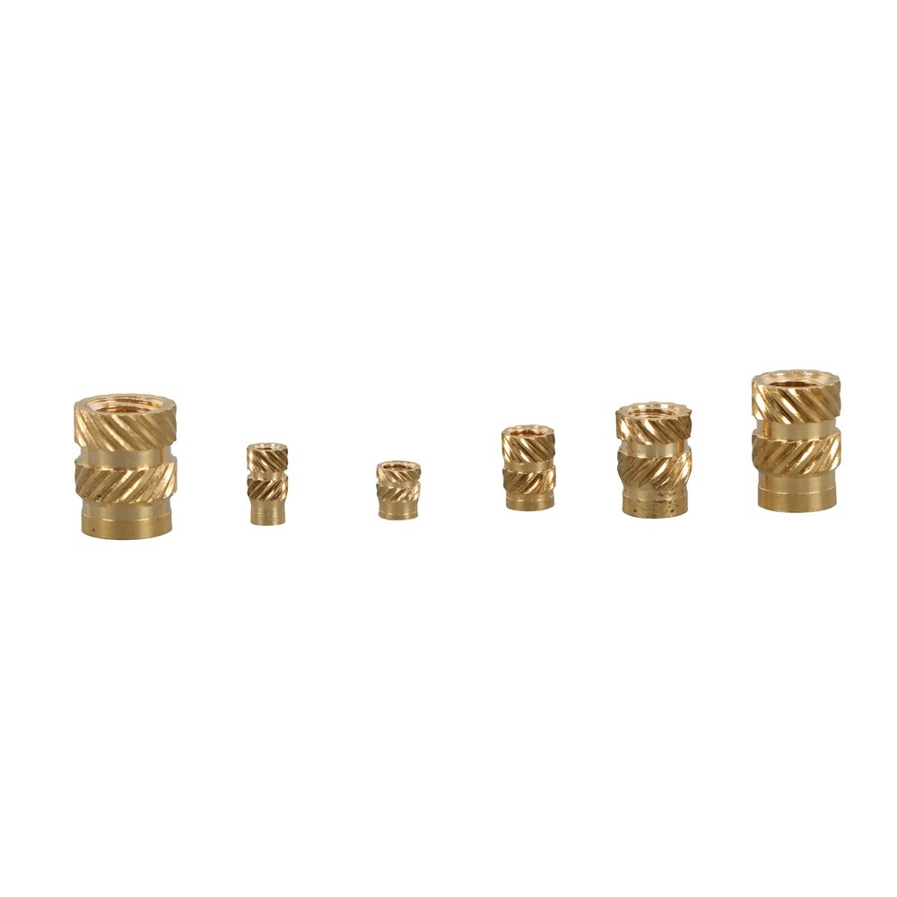 M2 M2.5 M3 - M5 M6 Threaded Inserts, 350Pcs Female Thread Knurled Nuts Kit