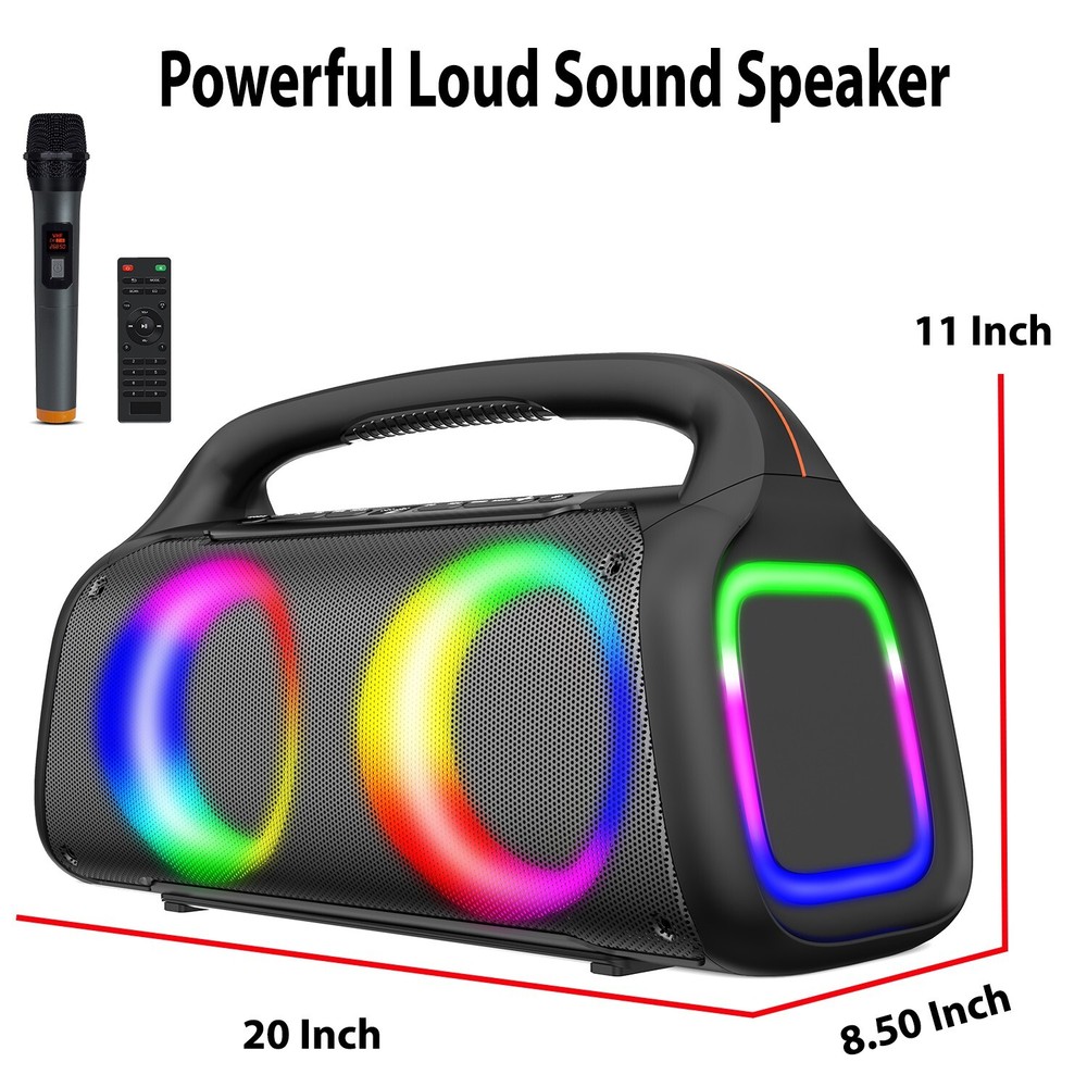 Boytone BT-61K, Bluetooth Speaker Karaoke Machine with VHF Wireless Mic