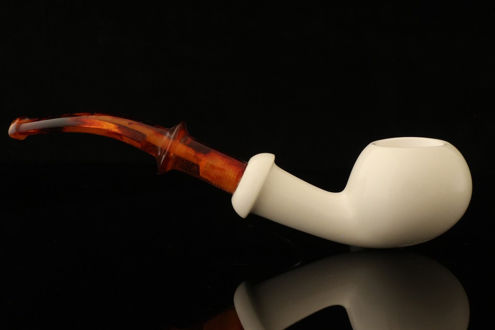 Apple Block Meerschaum Pipe with fitted case 14993