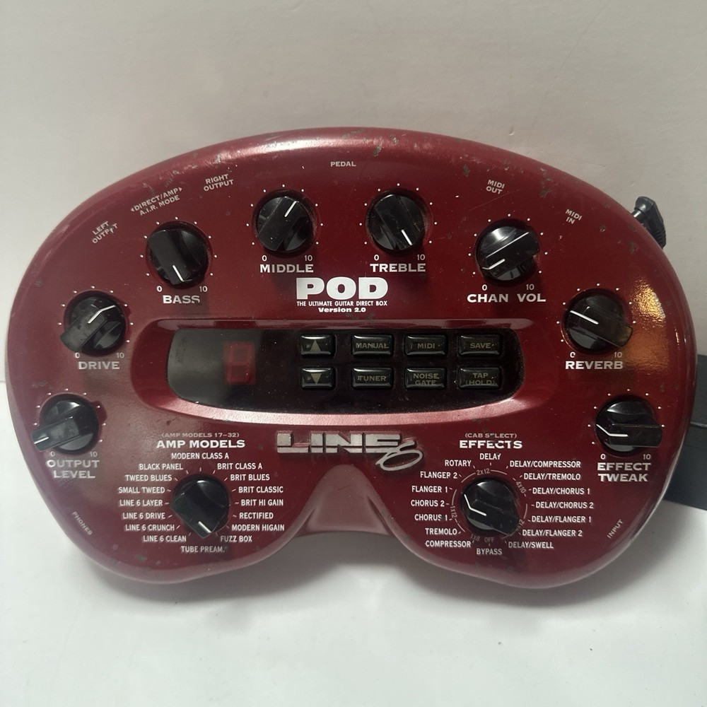 Line 6 POD 2.0 Multi-Effects Guitar Effect Pedal