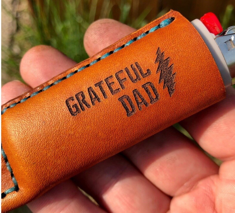 Grateful Dead Dad Leather Lighter Holder