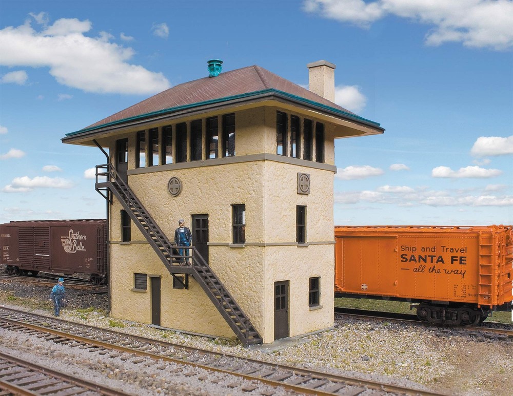 Walthers Cornerstone HO Scale ATSF Interlocking Tower Structure Kit