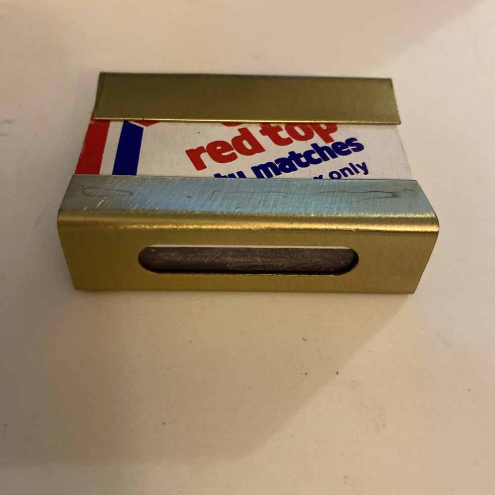 Gold Matchbox Matches Holder