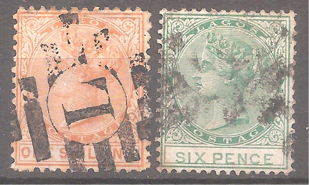 Lagos   Sc#6, 11   Used   Cat Val $77   gtc19