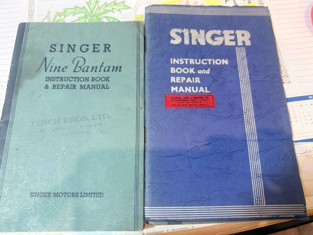 Singer Car Owners Handbooks x 12 plus additional items