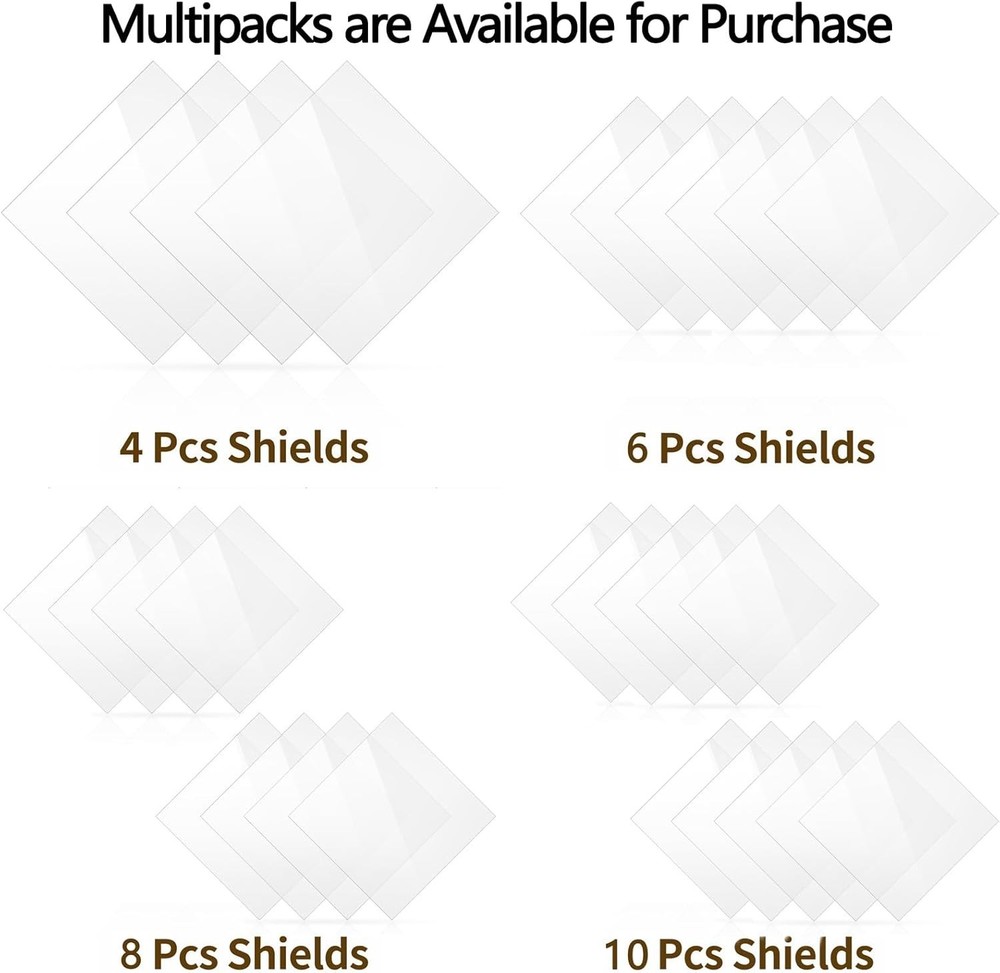 4-Pack Impact & UV-Resistant Hazmat Placard Shields