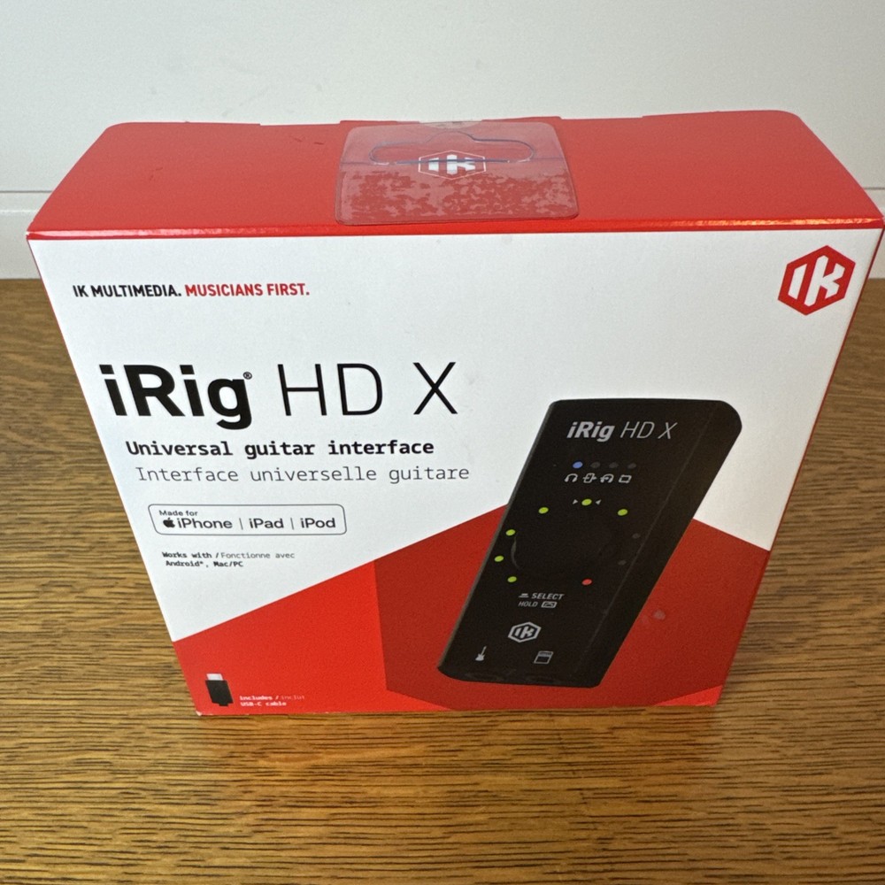 IK Multimedia iRig HD X Guitar Audio Interface - iOS, Windows, Mac, Android